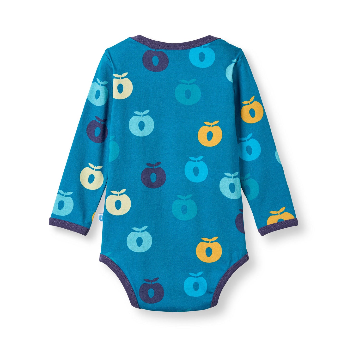 Ulm long-sleeved baby body with apples
