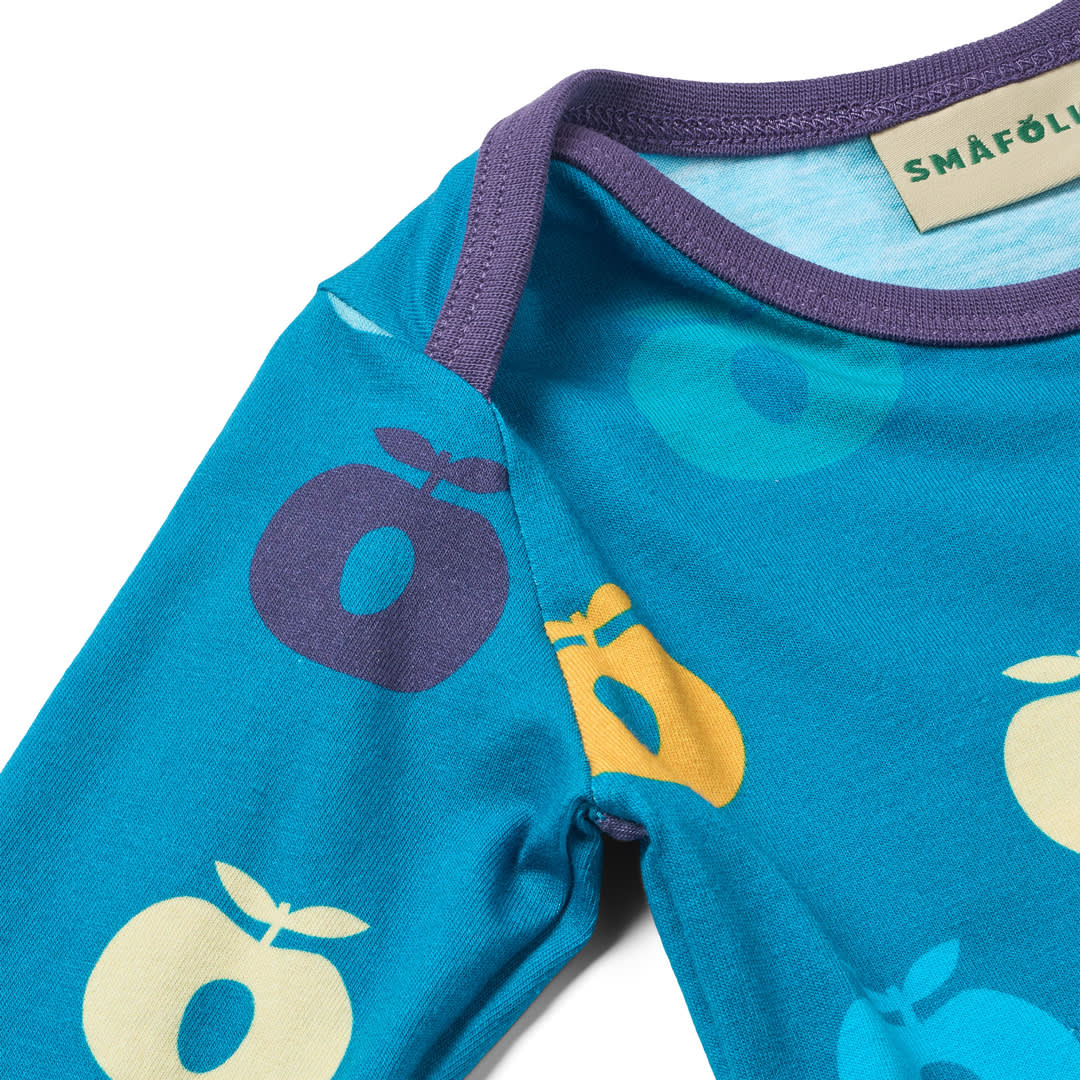 Ulm long-sleeved baby body with apples