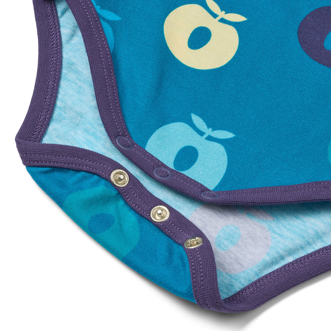 Ulm long-sleeved baby body with apples