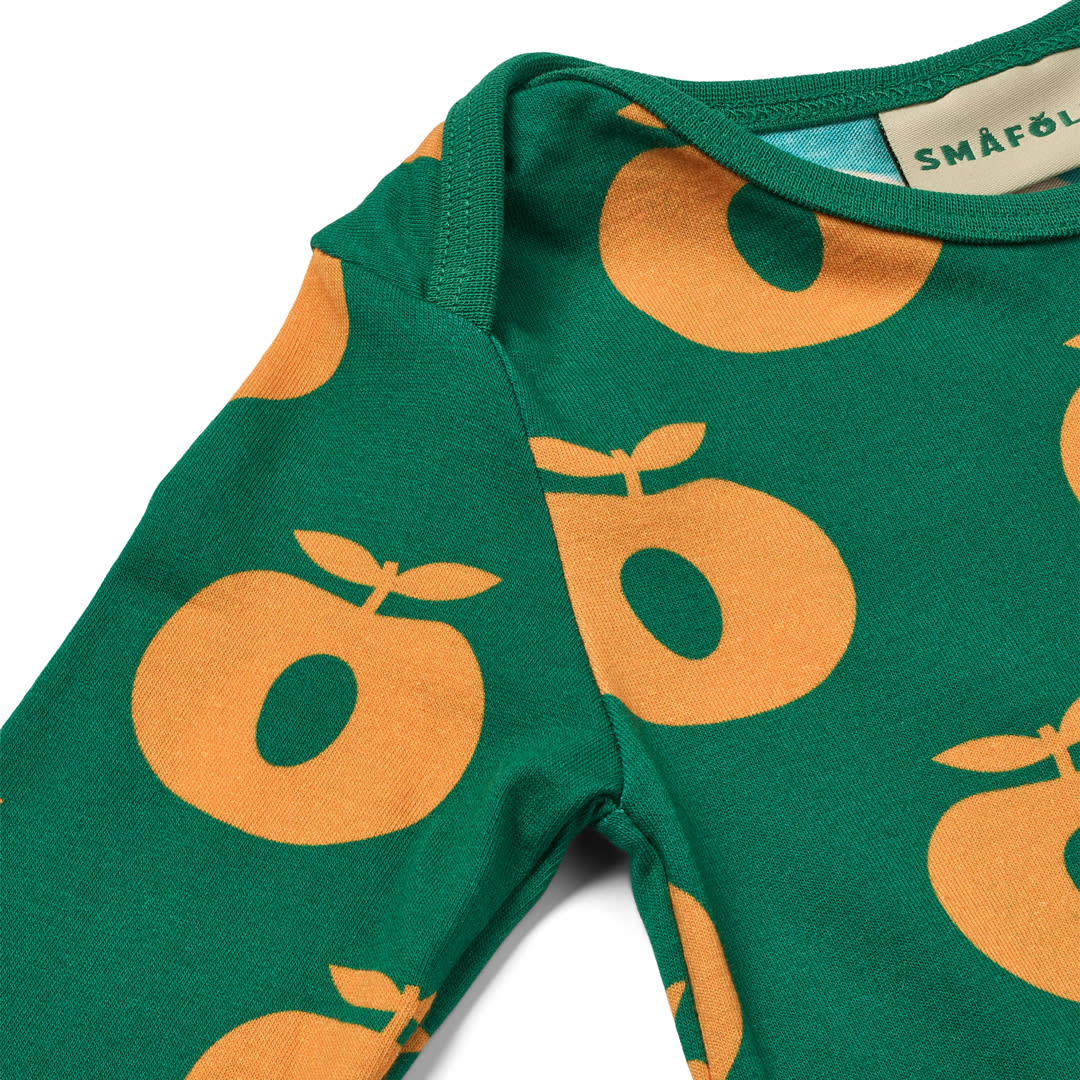 Ulm long-sleeved baby suit with apples