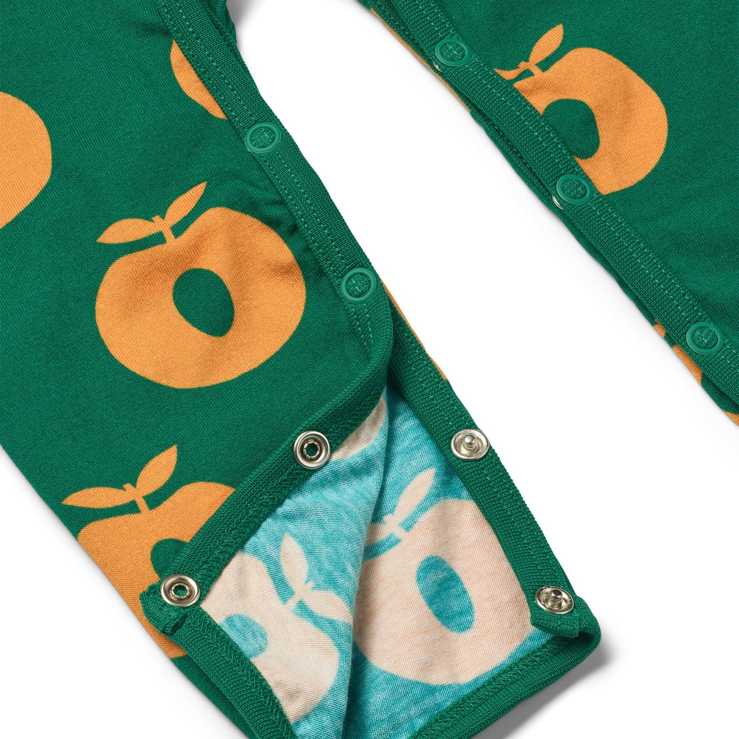 Ulm long-sleeved baby suit with apples