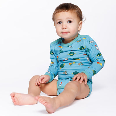 Elstar long-sleeved baby body with the universe
