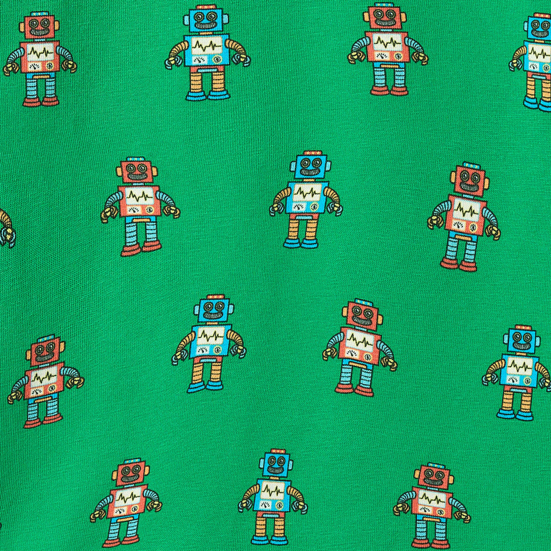 Elstar long-sleeved baby body with robots