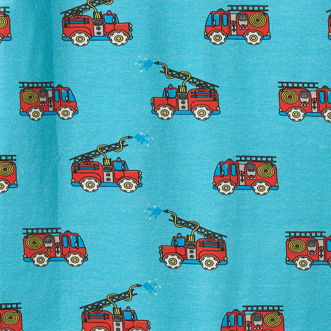 Elstar long-sleeved baby suit with fire truck