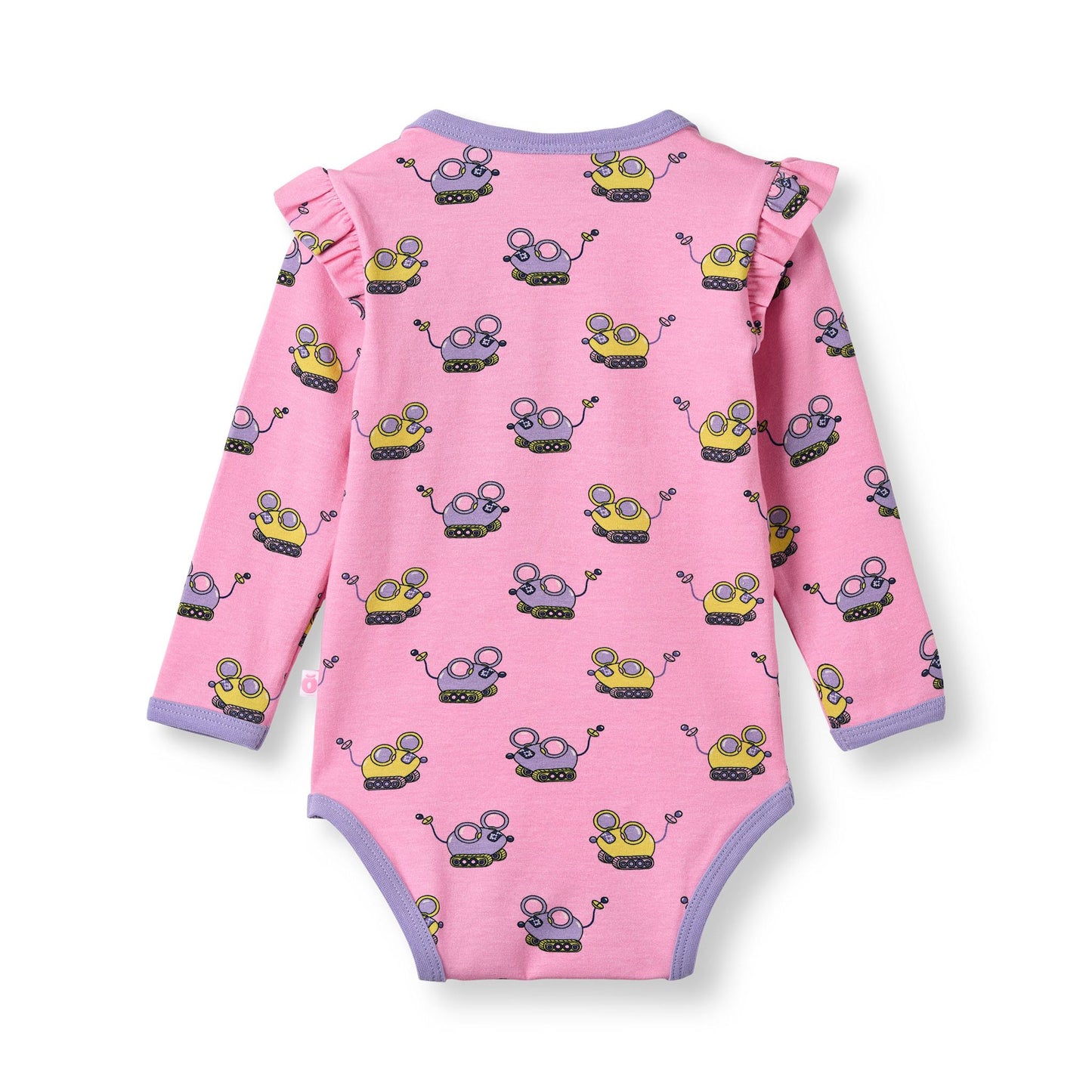 Regent long-sleeved baby body with robot mice