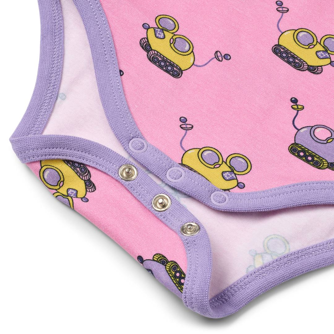 Regent long-sleeved baby body with robot mice