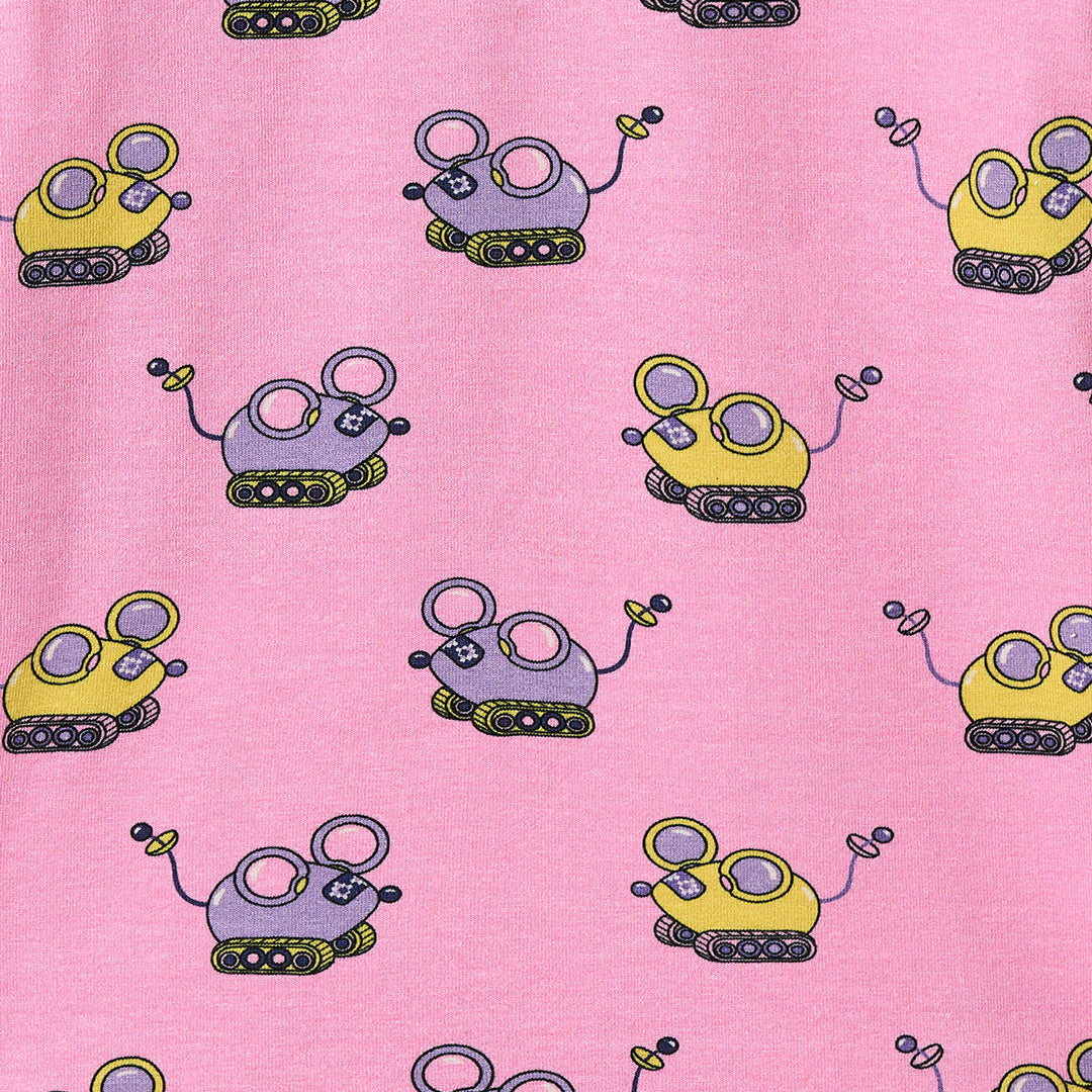 Regent long-sleeved baby body with robot mice