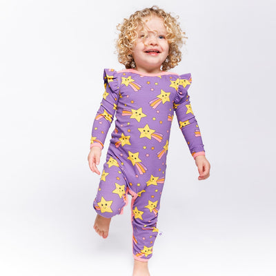 Regent long-sleeved baby suit with shooting star