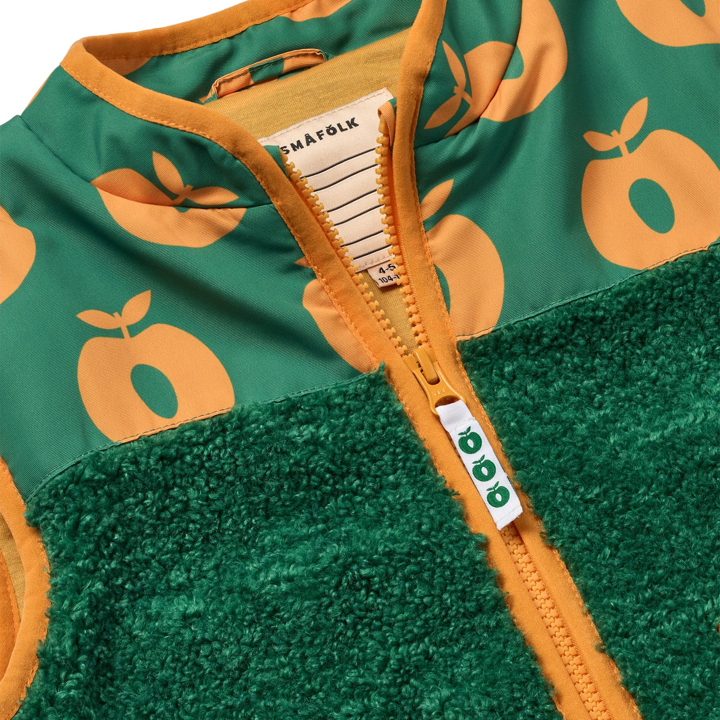Nero fleece vest with apples