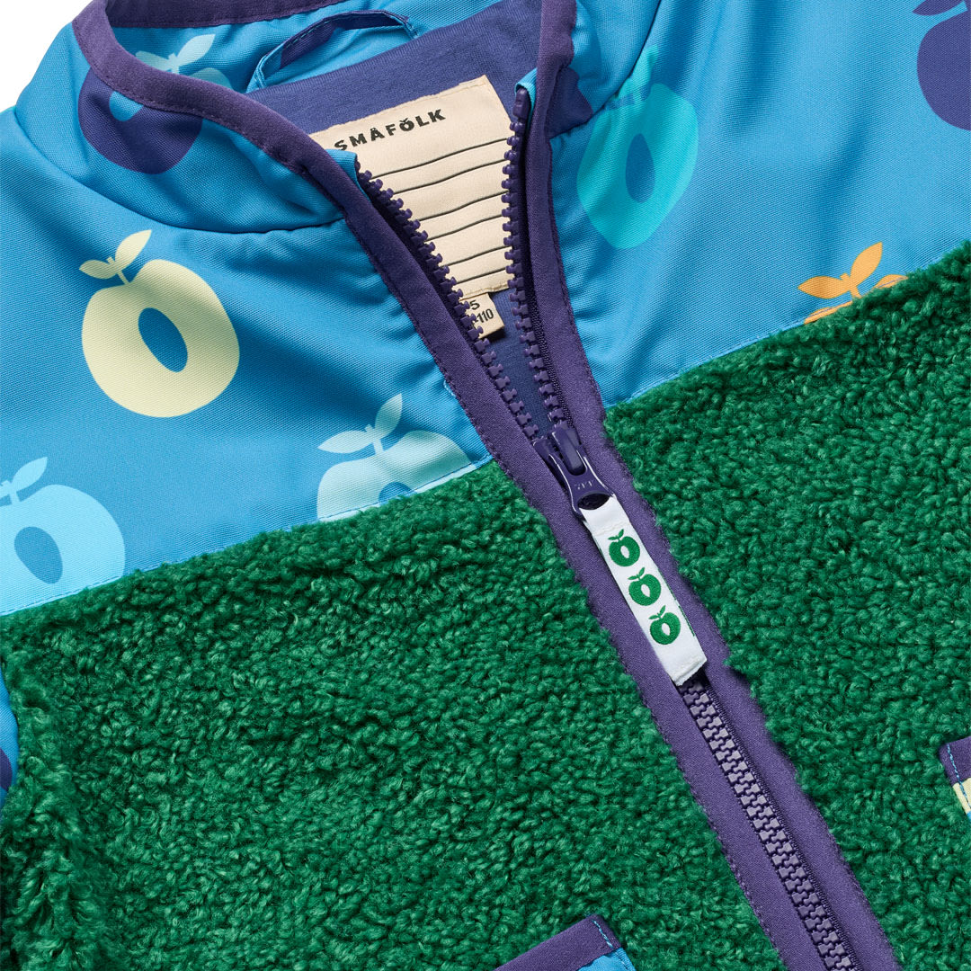 Nero fleece jacket with apples