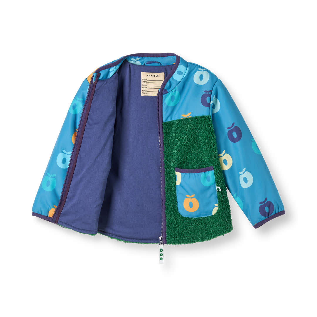Nero fleece jacket with apples