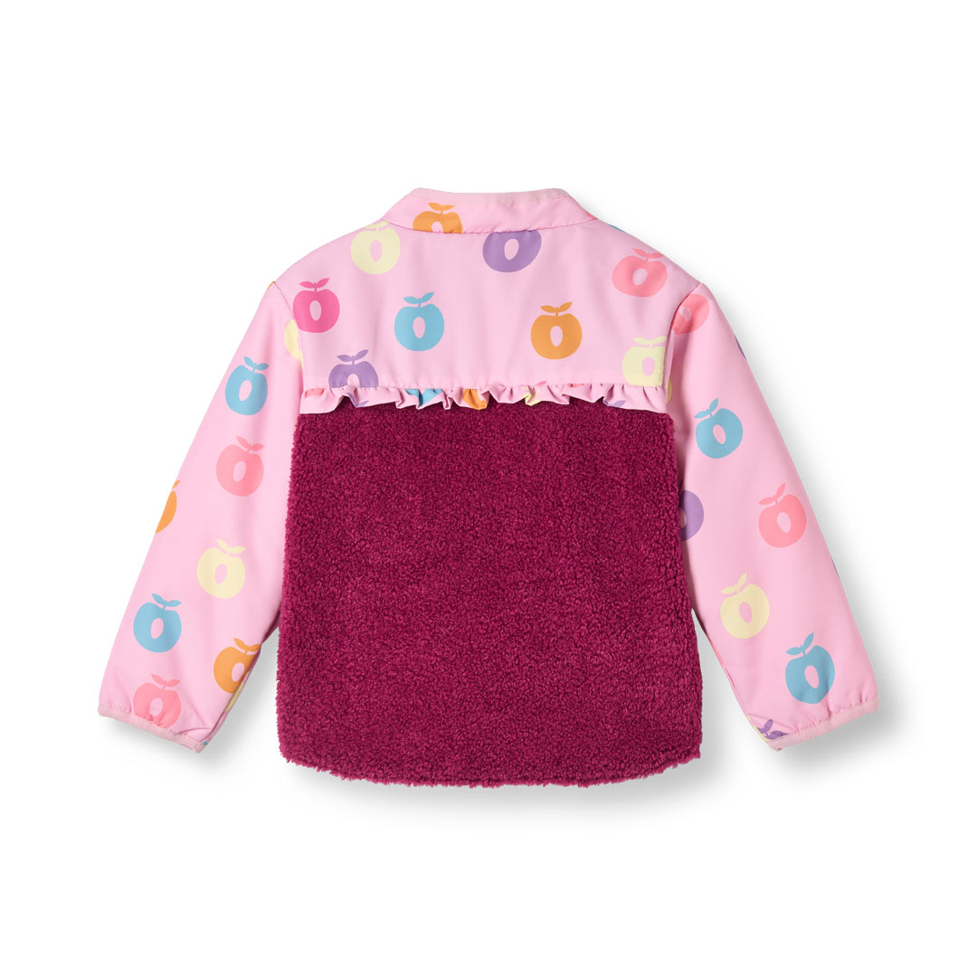 Katy fleece jacket with apples
