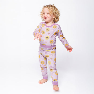 Elstar leggings for baby with sunflowers