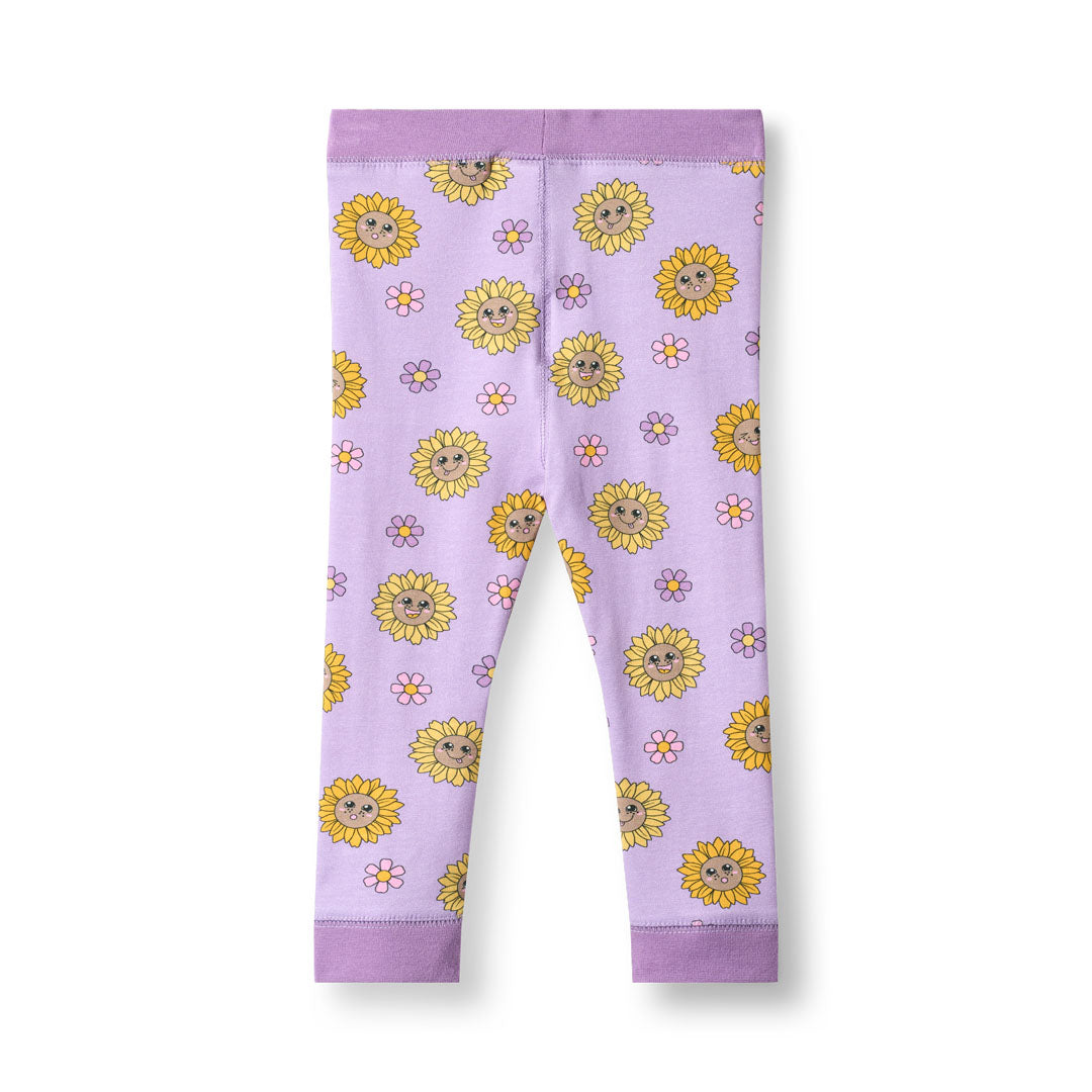 Elstar leggings for baby with sunflowers