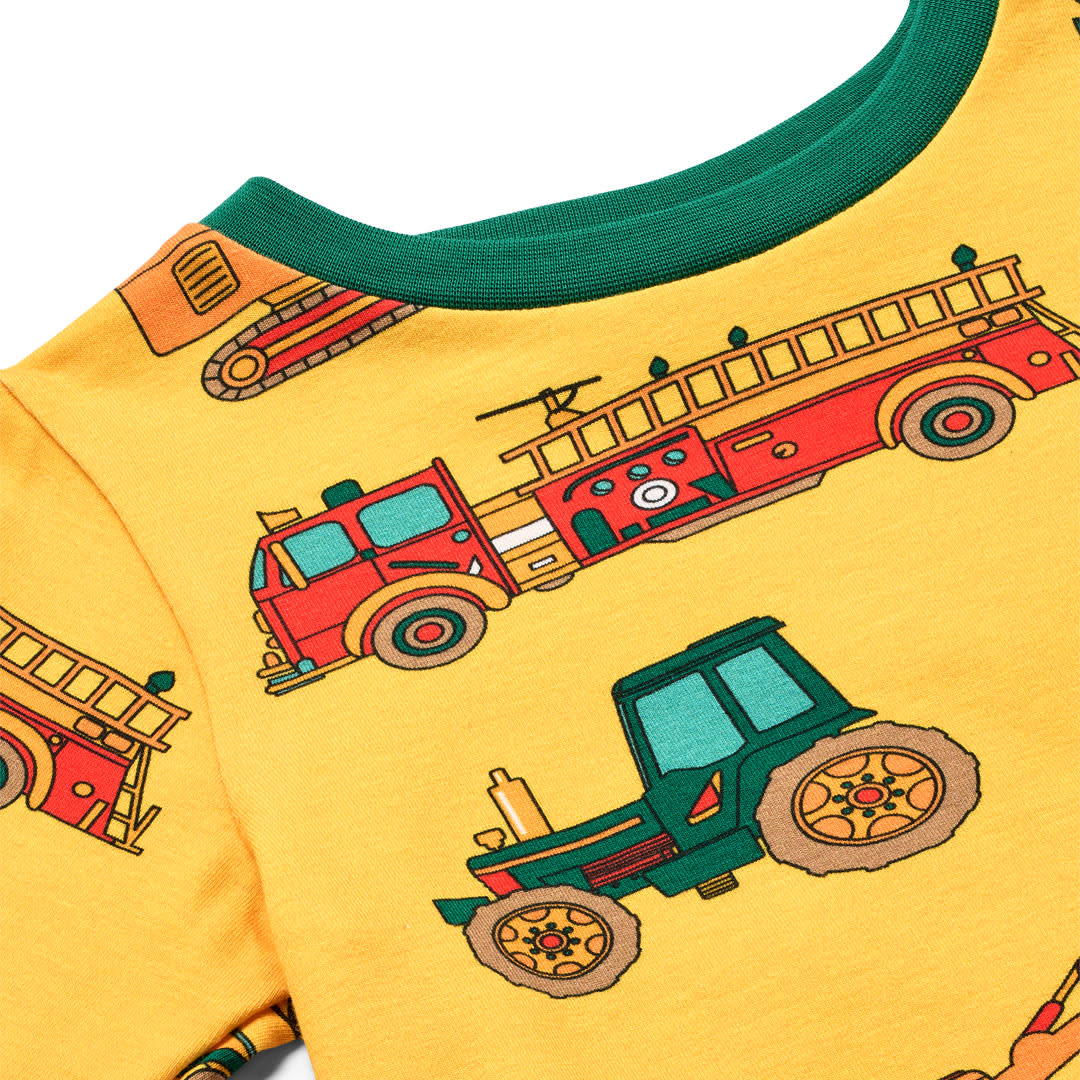 Elstar long-sleeved top with vehicles