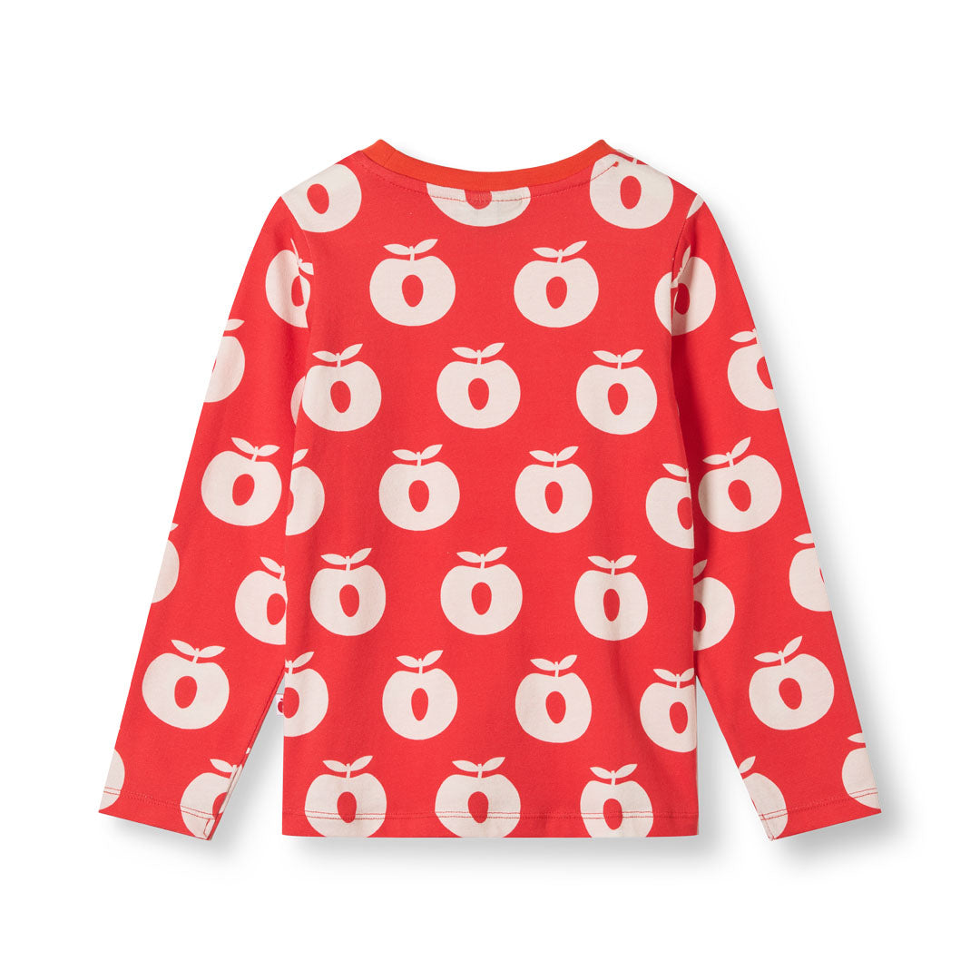 Gala long-sleeved blouse with apples
