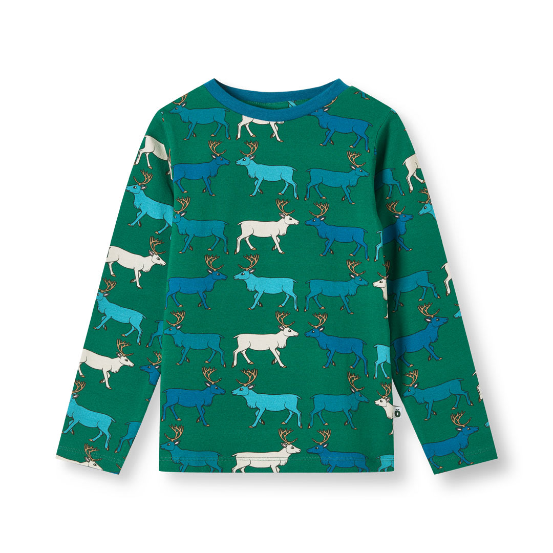 Gala long-sleeved top with reindeer