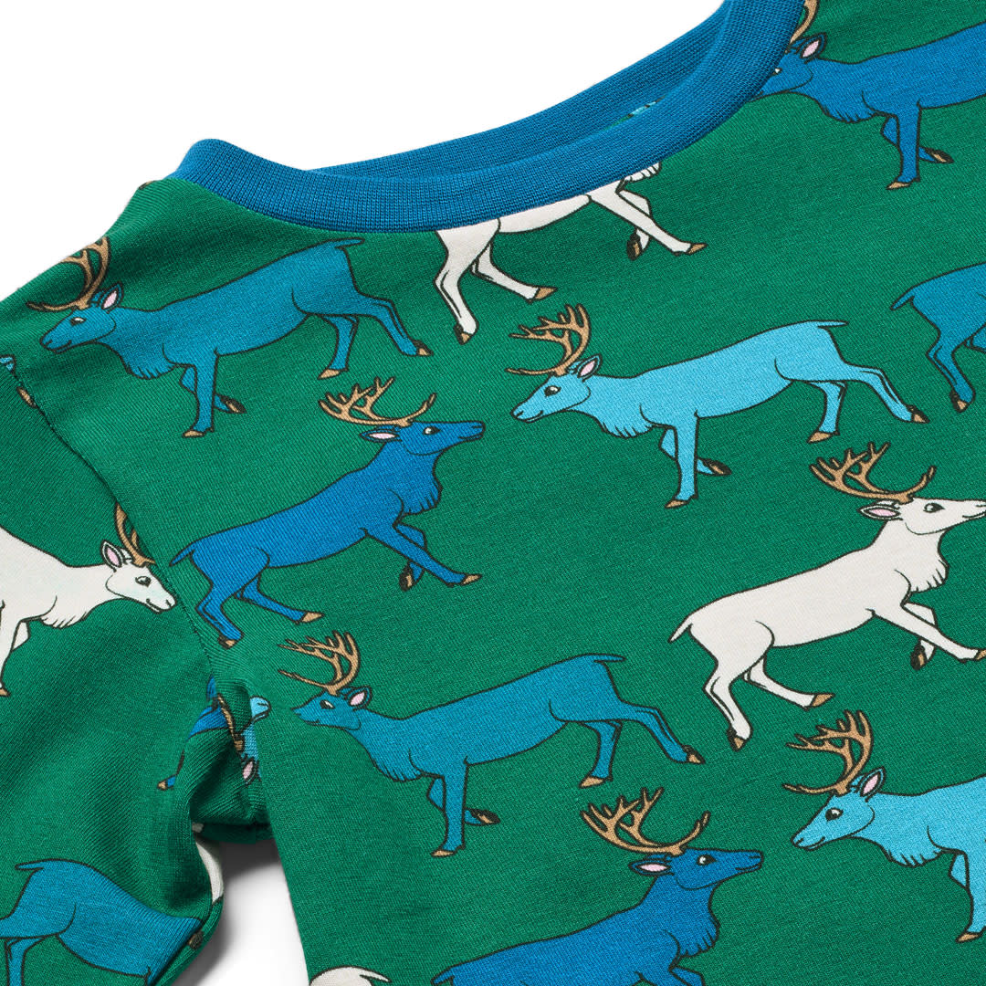 Gala long-sleeved top with reindeer