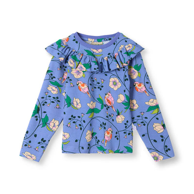 Pinova long-sleeved top with birds and flowers