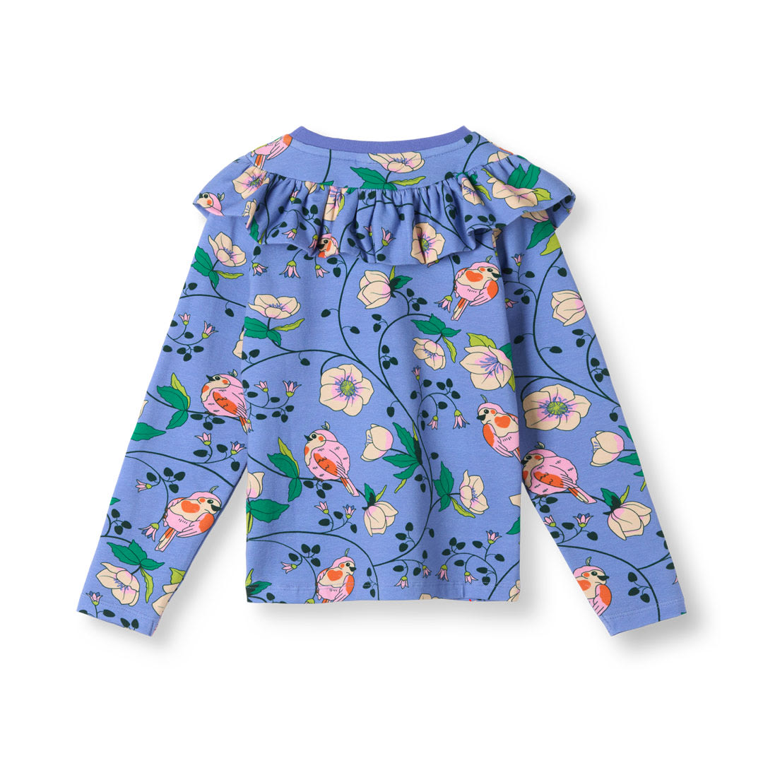 Pinova long-sleeved top with birds and flowers