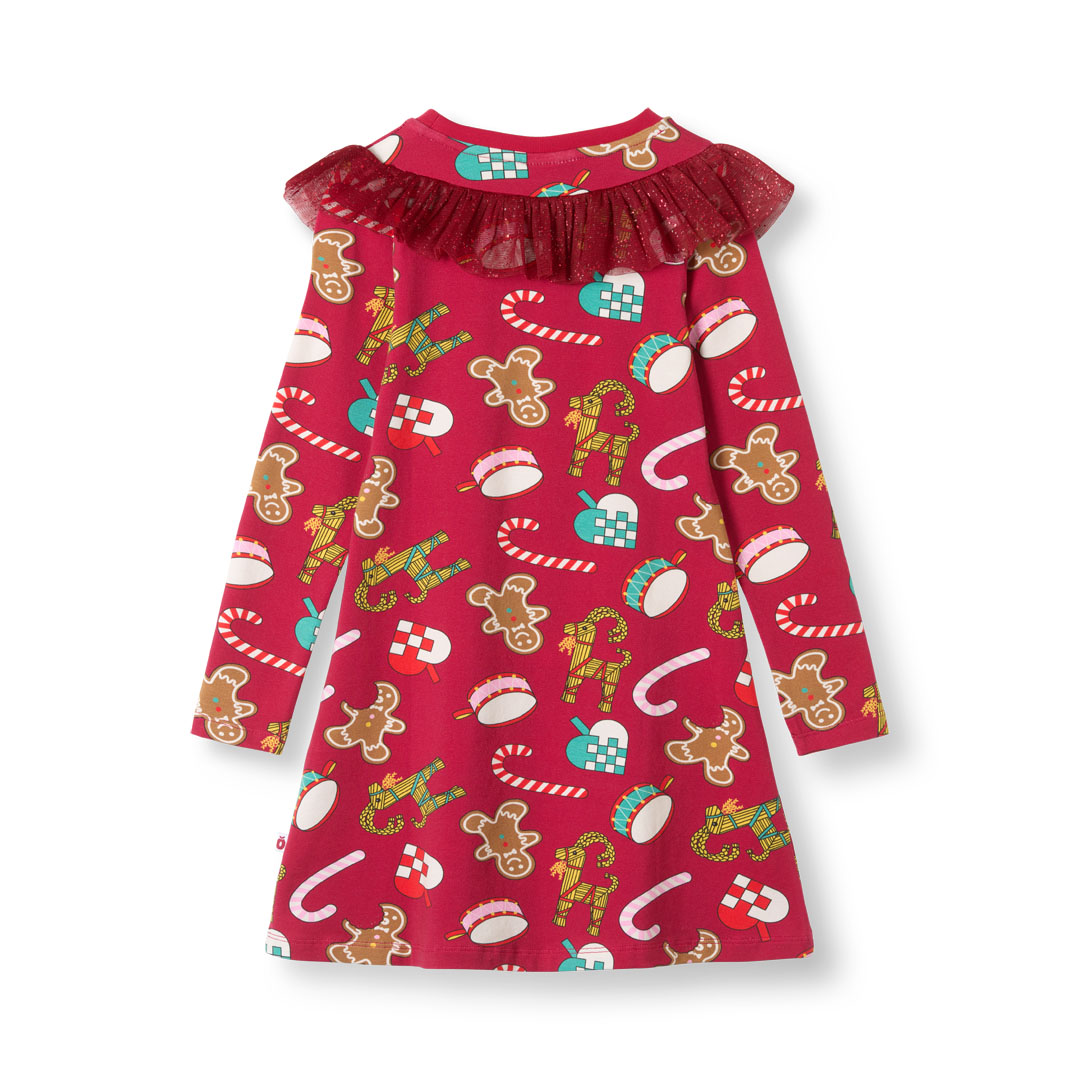 Pinova dress with Christmas decorations