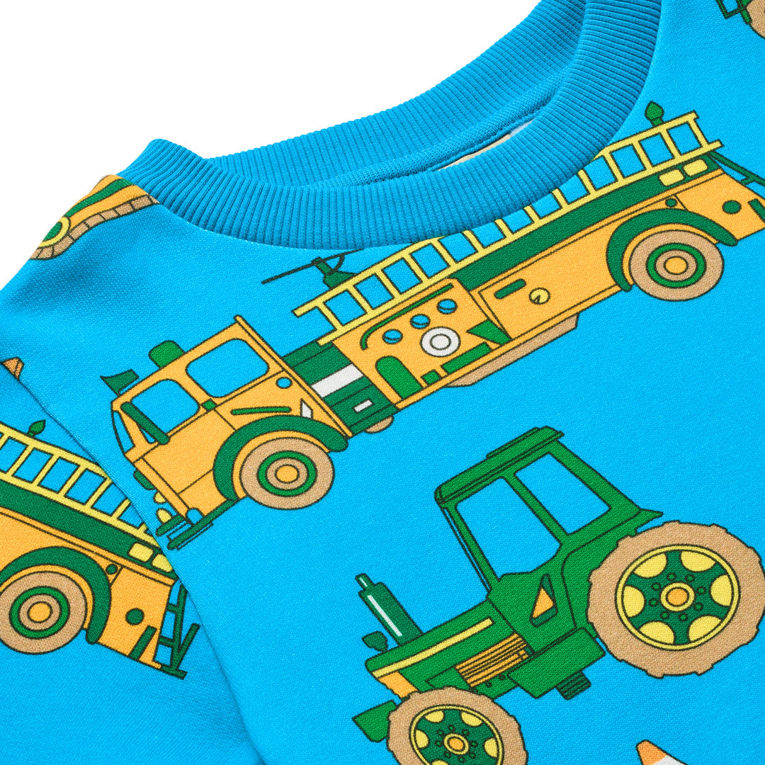 Yapeen sweatshirt with vehicles