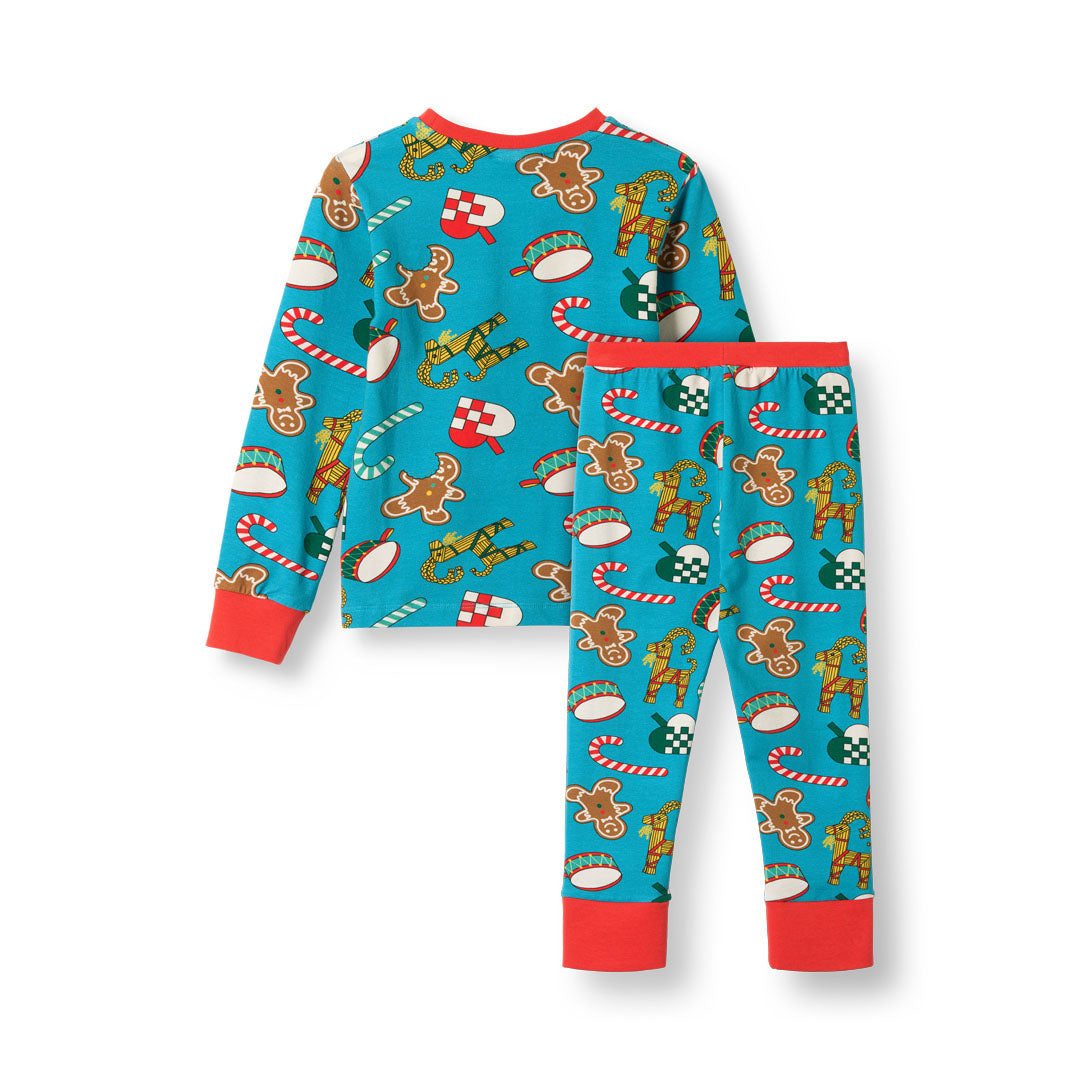 Jubilee nightwear set with Christmas decorations