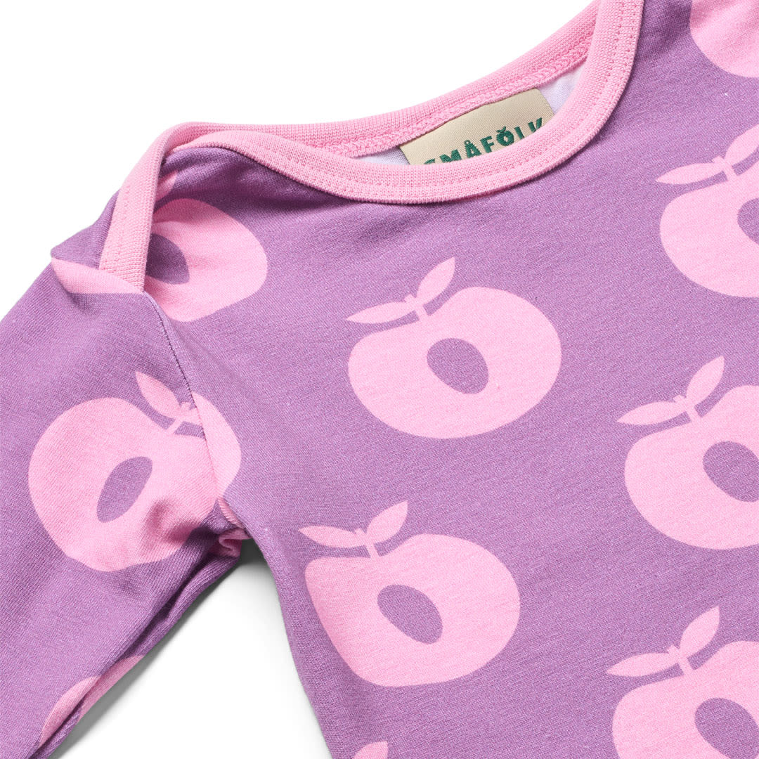 Ulm long-sleeved baby suit with apples