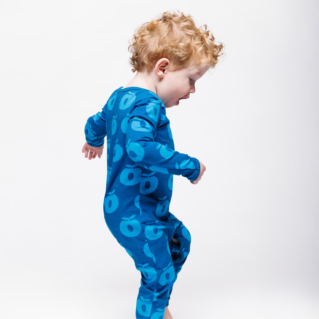Ulm long-sleeved baby suit with apples