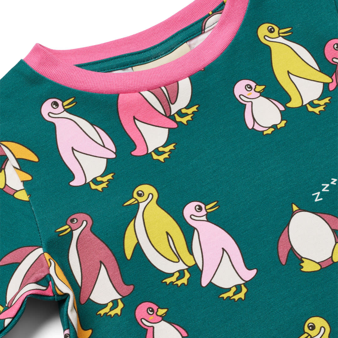 Gala long-sleeved blouse with penguins