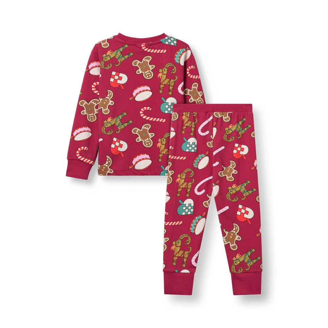 Jubilee nightwear set with Christmas decorations