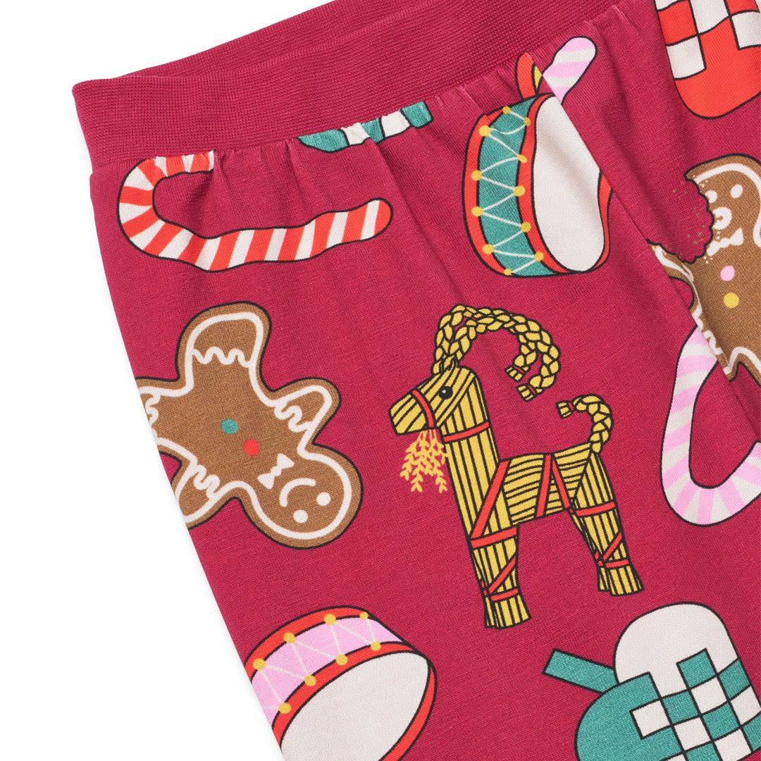 Jubilee nightwear set with Christmas decorations