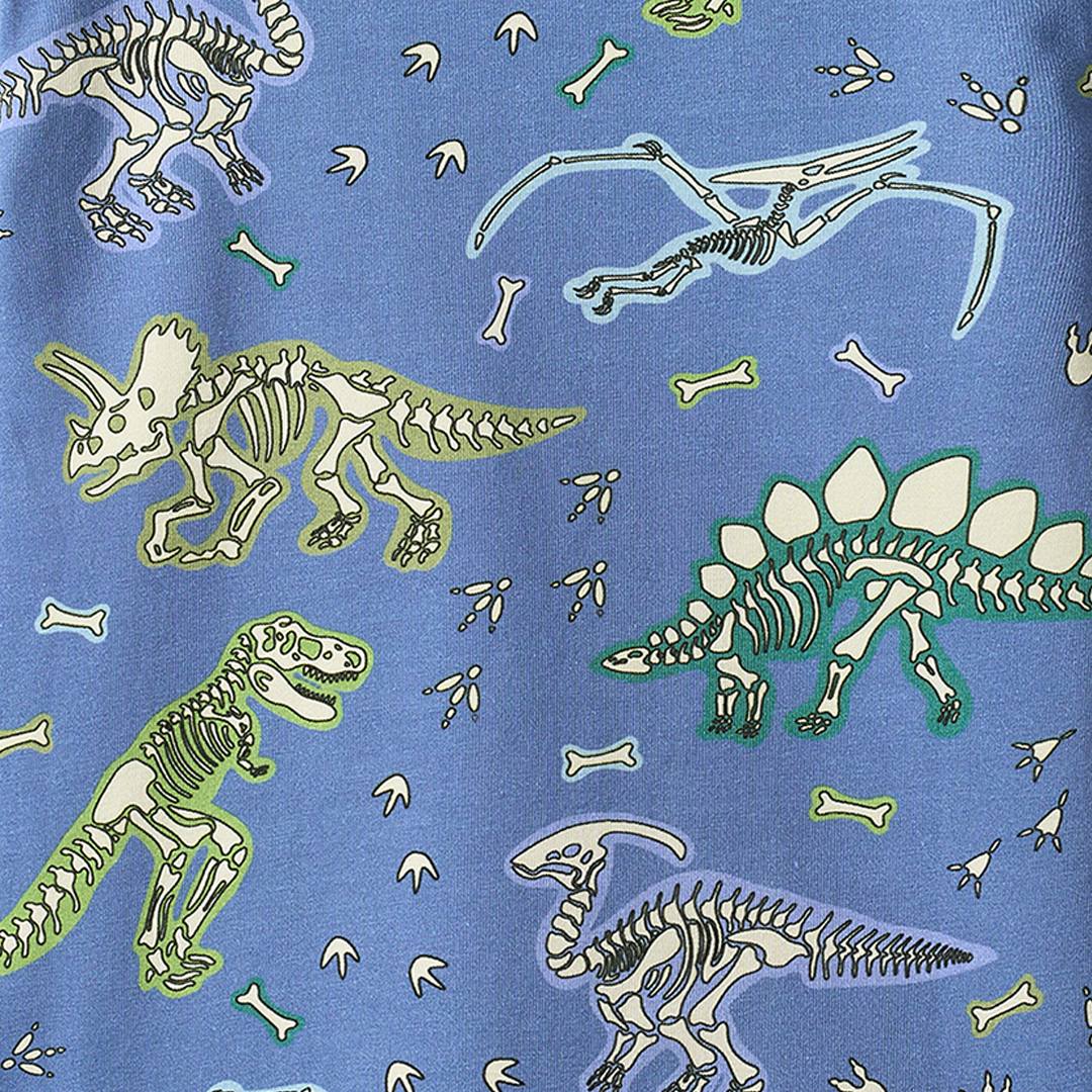 Gala long-sleeved top with dinosaurs