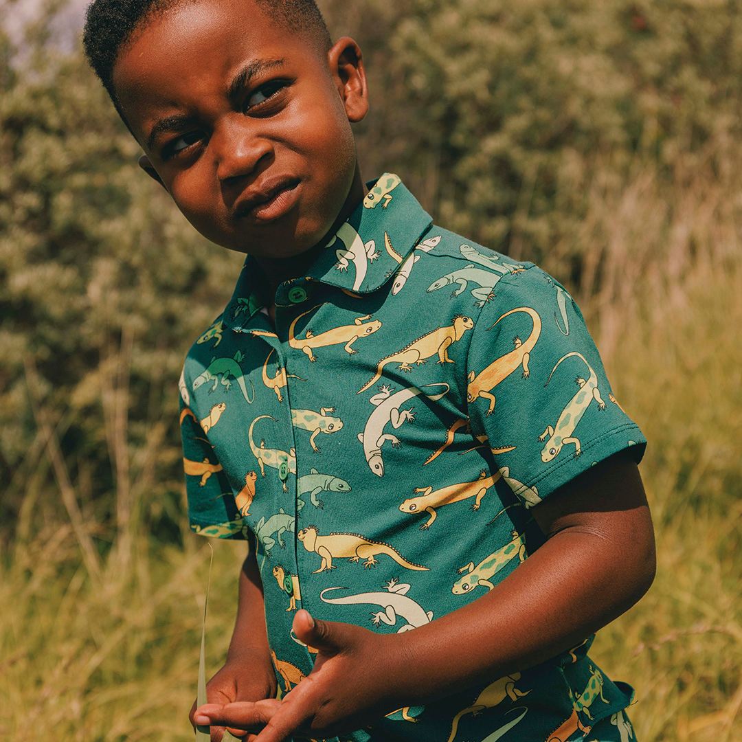 Itasca shirt with lizards