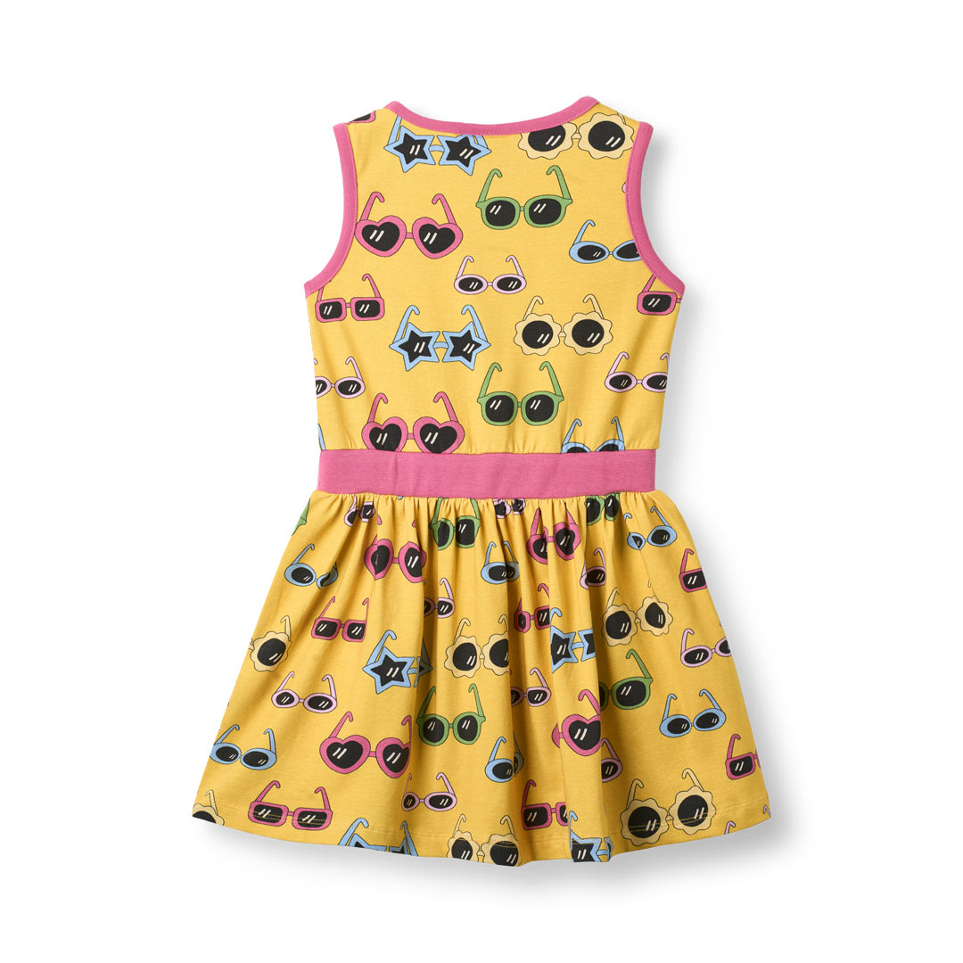Evelina sleeveless dress with sunglasses