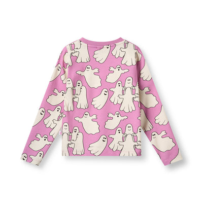 Gala long-sleeved top with dancing ghosts
