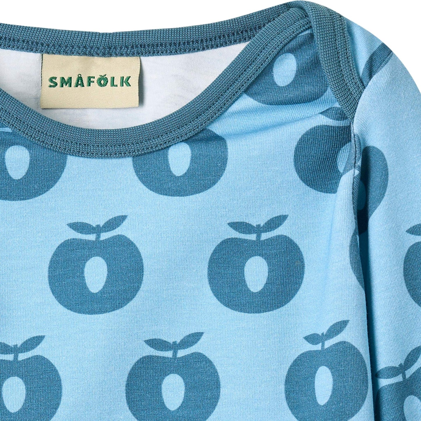 Ulm long-sleeved baby body with apples