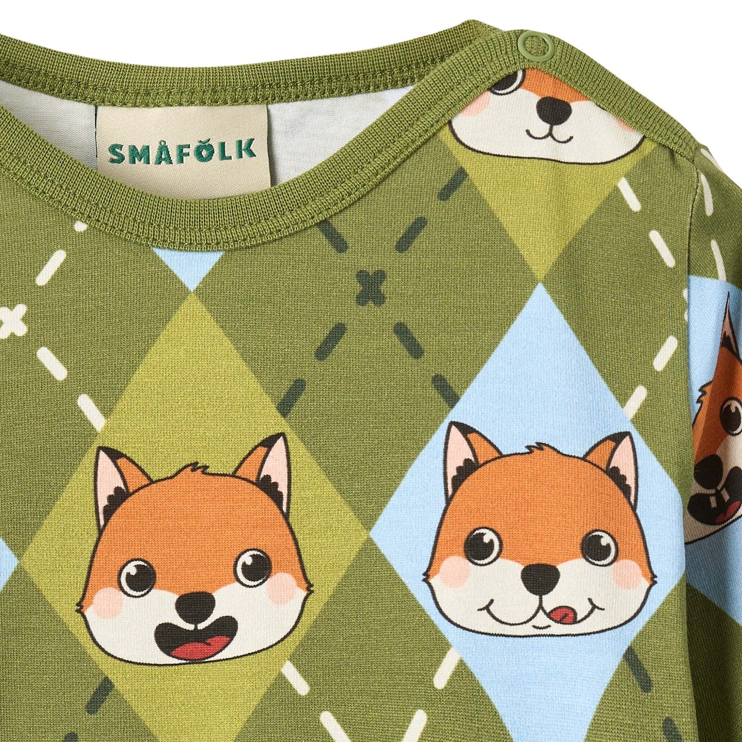 Elstar long-sleeved baby body with foxes