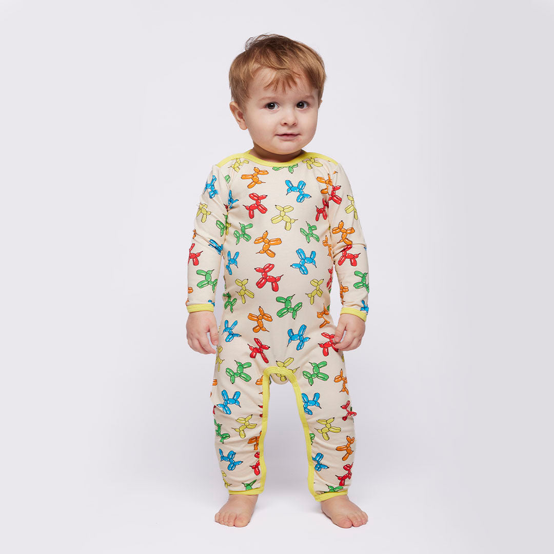 Elstar long-sleeved baby suit with balloon animals