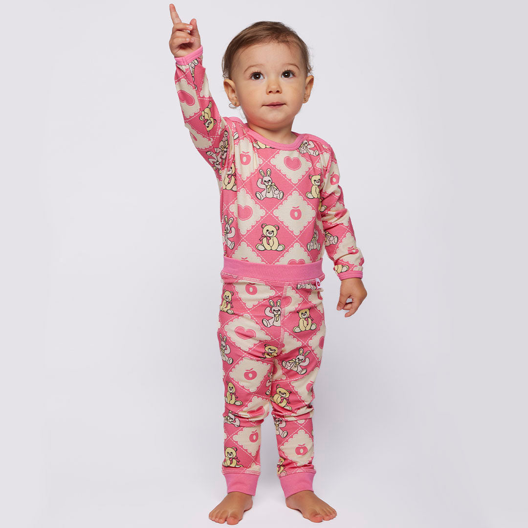 Elstar baby leggings with teddy bears