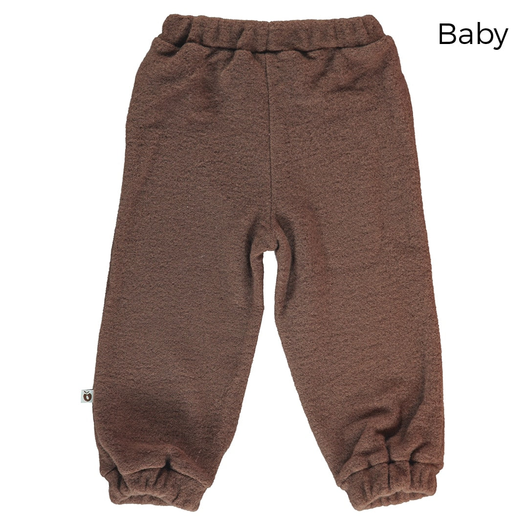 Pants in thick wool fleece