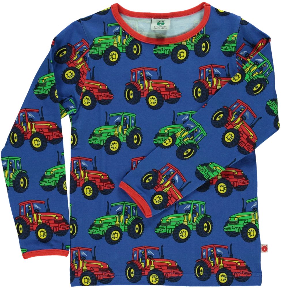 Long-sleeved top with tractor