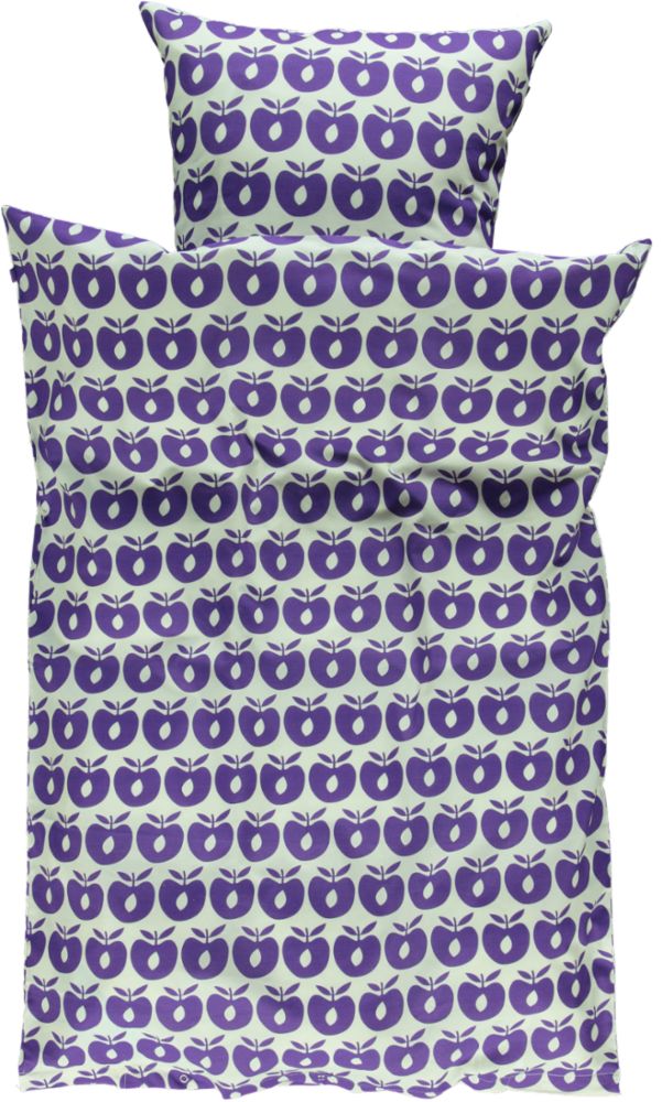 Baby bedlinnen 70x100 with apples – Småfolk.eu