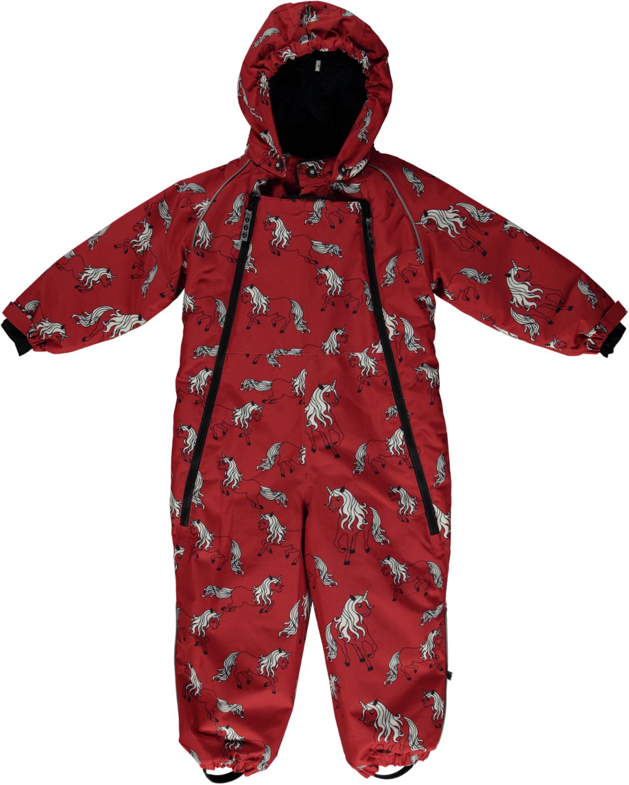 Snowsuit for toddlers with unicorns – - Main Image
