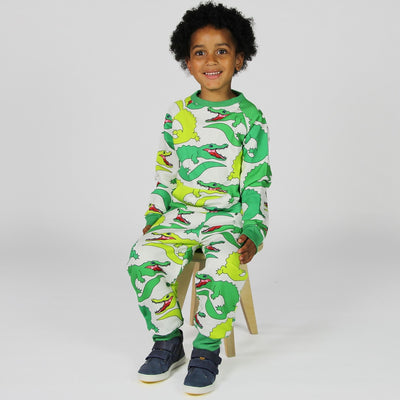 Sweatshirt with crocodiles