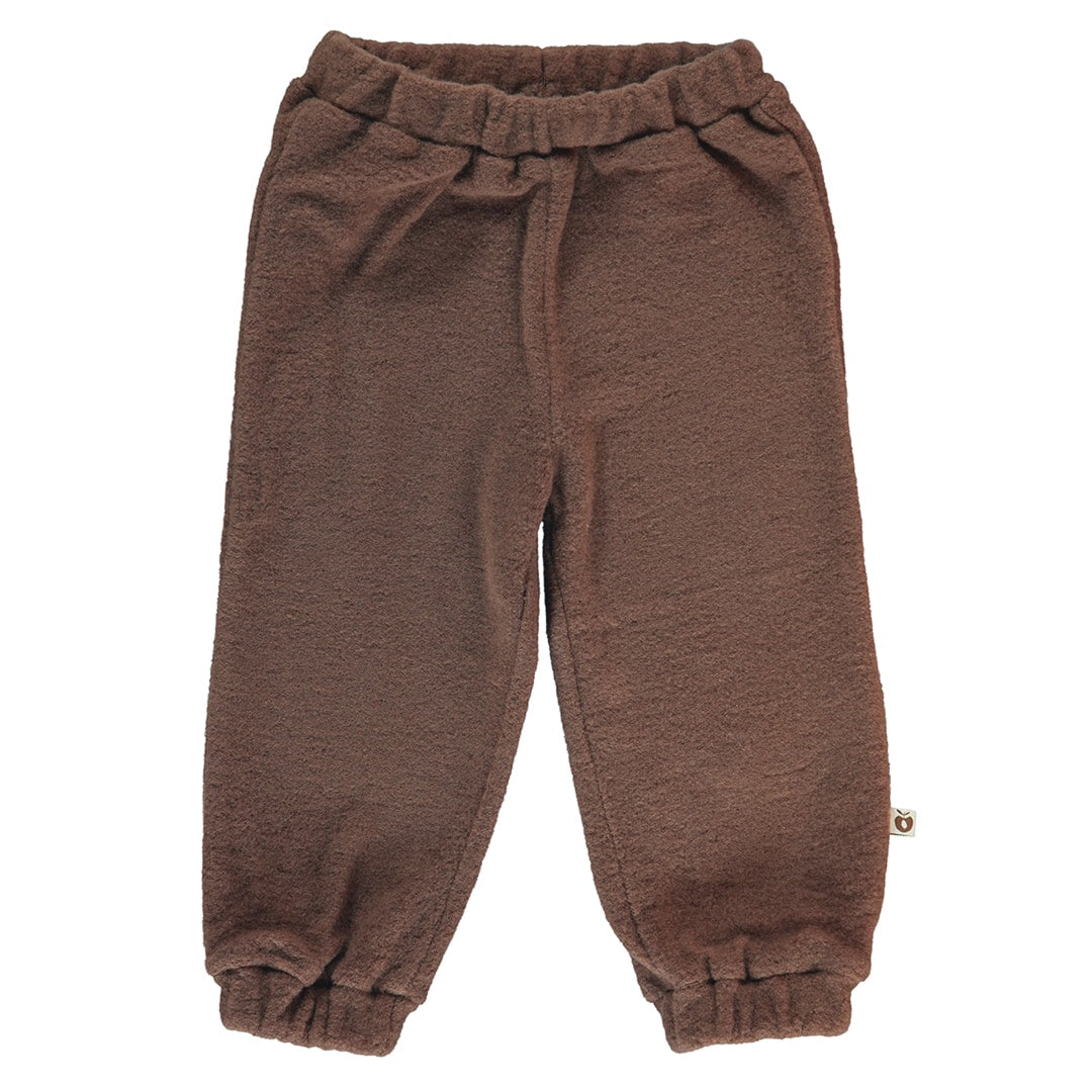 Pants in thick wool fleece