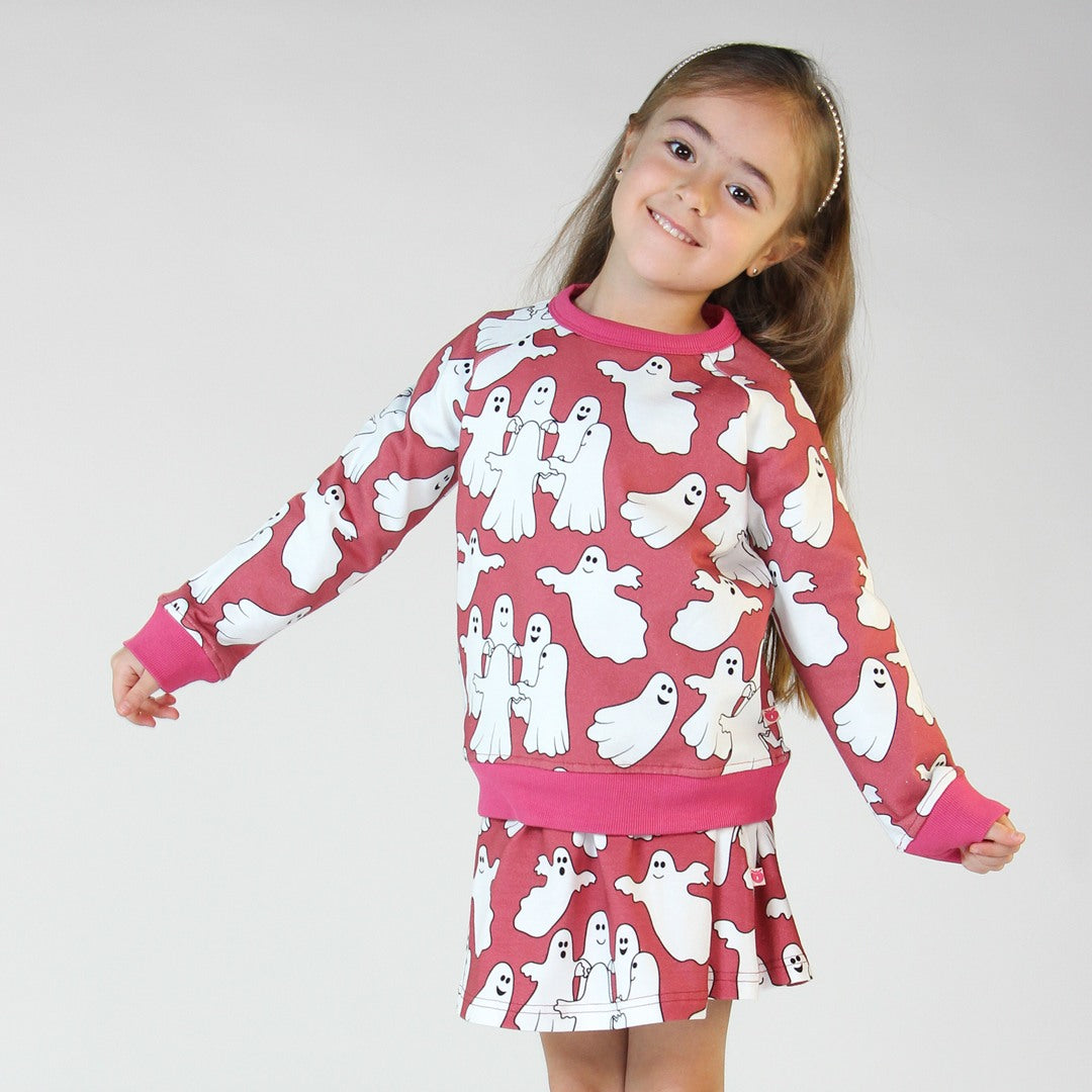 Sweatshirt with ghosts