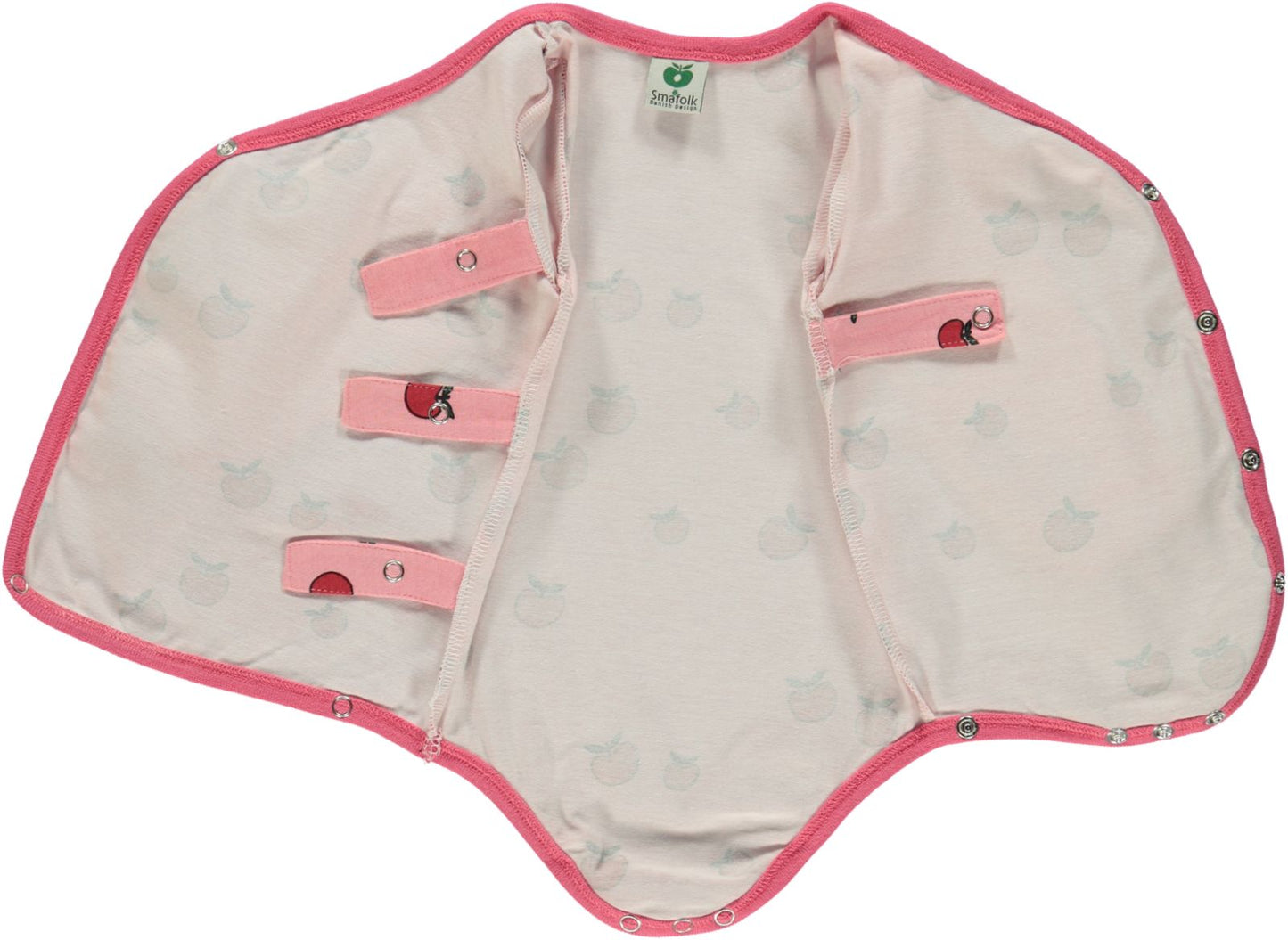 Long-sleeved baby body for newborn with apples
