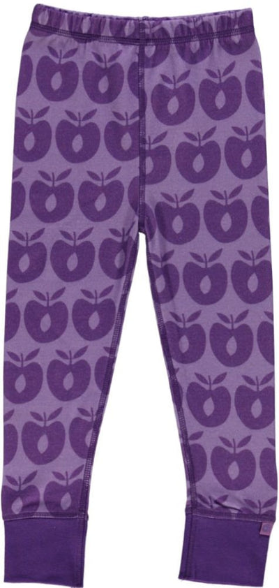 Leggings in wool mix with apples