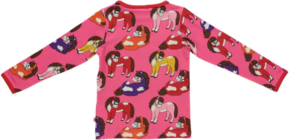 Long sleeved top with horses